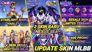 RILIS 2 SKIN BARU NEXUS SEA, PROMO DIAMOND RILIS, STARLIGHT HARLEY, SKIN SKUAD DRAGON GRATIS DLL