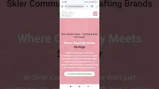 Luxury PR Website Design | Skier Communiqu&eacute; | Portfolio Demo