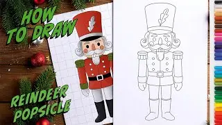 How to Draw a NUTCRACKER Step by Step | Christmas Drawing for Beginners