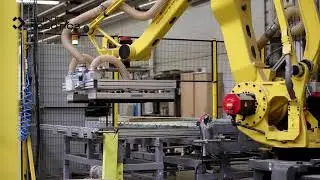 Automated Palletizing System for Various Furniture Packages | Robotic Palletizer