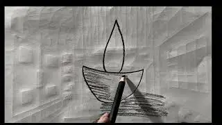 Nature Mushroom Drawing | Leaf Art Sketch in Pencil | Easy Nature Art Hindi English