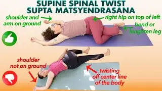 Supine Spinal Twist Stretch & Benefits - Supta Matsyendrasana