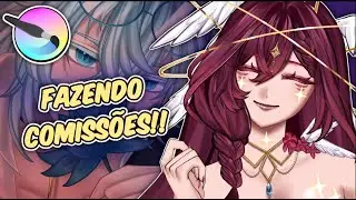 【AO VIVO🔴】 ✍️FAZENDO COMISSÕES - Pngtuber!