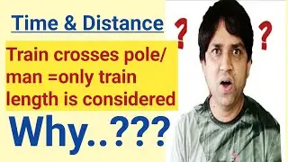Train crosses pole =only train length but when train crosses Platform= length of train + Platform