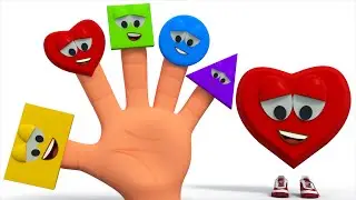 Finger Family Shapes | Learn Shapes | Shapes Song For Kids And Childrens | Nursery Rhymes For Baby