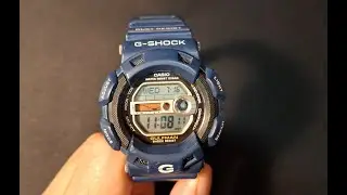 Casio G-Shock G-9100 Gulfman Titanium - Pływy oceanów