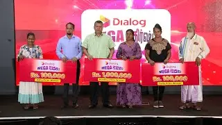 Dialog Mega වාසනා වෙතින් මෙතෙක් බිහි වූ දස ලක්ෂපතියන් සහ ලක්ෂපතියන් වෙත මුදල් ත්&zwj;යාග පිරිනෑමීම