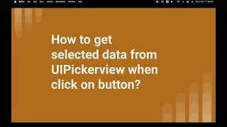 How to get selected data from pickerview in iOS?