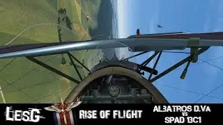 Rise of Flight: Albatros D.Va vs Spad 13 C1