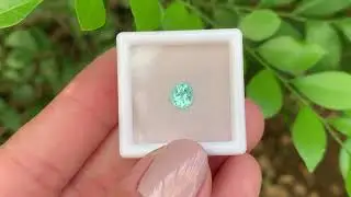 Turmalina Para&iacute;ba Neon Oval 0,62ct (1) | 5,55x4,98mm
