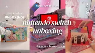 aesthetic nintendo switch unboxing | tiktok compilation