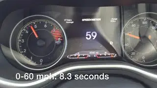 2016 Jeep Cherokee Trailhawk V6 0-60 mph