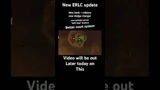 ERLC UPDATE!! New bank and robbery, new cars, edit your map, and better court system! #roblox #erlc