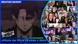 [Full Episode] Attack on Titan Season 4 Episode 23 Reaction Mashup | 進撃の巨人 Shingeki no Kyojin s4ep23