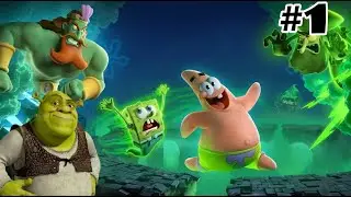 это афигеная игра😳😳|spongebob squarepants titans of the tide #1