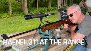 Haenel model 311 at the range at 25 and 50 yards!