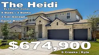 Austin Texas | New Home Tour | The Heidi by Chesmar Homes | 6 Creeks | Kyle