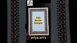 Top Border Design Ideas for School Projects | Handmade Border Designs for School Projects  #SHORTS