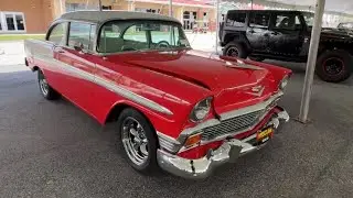 1956 Chevrolet Bel Air 32K the bid goes on 😳 @ Mecum let’s look 👀 #mecumkissimmee #classiccar 