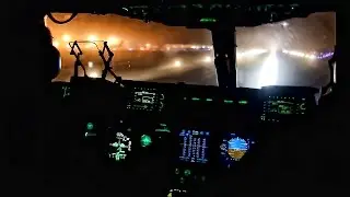 C-17 Takeoff & Landing At Night &bull; Cockpit View
