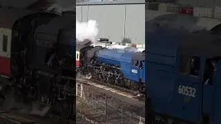Severn Valley Railway A2 60532 Blue Peter on test at Kidderminster #railway #trains #reels #ukrail