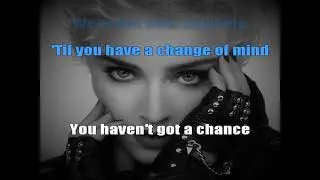 Madonna   White Heat Karaoke
