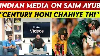 Indian media on saim ayub batting today|Pak vs Sa|Indian media reaction|Saim Ayub