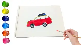 🚗🎨 Let&rsquo;s Color Together! The Cute Red Car
