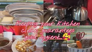 KITCHEN CLEANING IN 20 MINUTES W/LITTLE EFFORT/DAILY LIFE ROUTINE+COOKING🤞❤️BY DAWGSTYLER