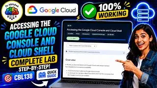 Accessing the Google Cloud Console and Cloud Shell #CBL138 #qwiklabs #googleskills #coursera