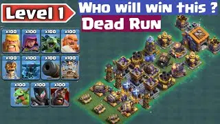 Death Run | Who will Survive ? | Clash of Clans              #clashofclans #builderbase