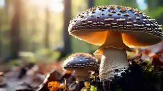 Portabella Mushroom Growing in the Wild | Mesmerizing Slow Motion Nature