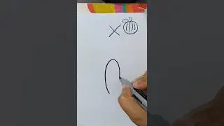 How To Draw Pumpkin Step by Step #shorts #shortsfeed