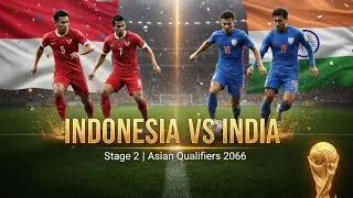 ⚽🏆Indonesia🇮🇩 vs India🇮🇳 | Asian Qualifiers 2026 Stage 2 | Full Match Highlights & Goals⚽🏆
