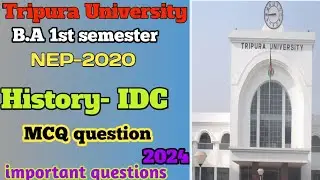 1st semester NEP  IDC (interdisciplinary) MCQ question with answer very important #tripurauniversity