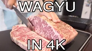 Cooking 9+ Marble Score Wagyu Sirloin Steak in 4K (#12)