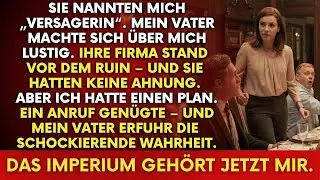„Meine Familie nannte mich eine Versagerin – dann kaufte meine Firma ihr Imperium“