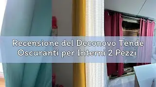 Recensione del Deconovo Tende Oscuranti per Interni 2 Pezzi 138 CM Altezza, Tende Soggiorno Moderne