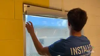 Shatter-Resistant Window Film Installation