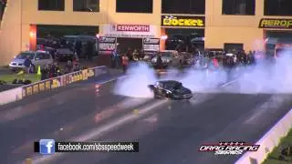 Grant ORourke Top Doorslammer burnout goes sideways