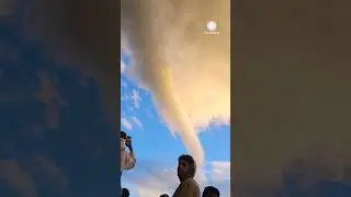 Rare Sight: Funnel Cloud Forms Over Onlookers in California