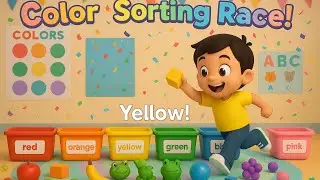 Color Sorting Race! 🌈 Fun Color Recognition Game for Kids