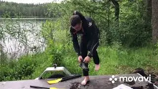 Драга для поиска сокровищ! Заработала!