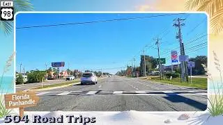 ⁴ᴷ Автопутешествие № 1182 - Шоссе US-98 E - Флорида, мили 34.0-43.1 | Наварра