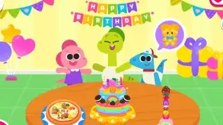 Game anak cocobi belajar menyiapkan pesta ulang tahun membuat sate jelly pizza kue bersama teman