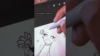 My braids brush design on procreate