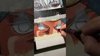 Painting Johnny Joestar&rsquo;s Eyes #shorts #jjba