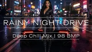 Rainy Night Drive | Deep Chill House Mix 98 BPM | Night City Vibes | Late Night Music