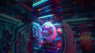 Light and Shadow Intertwined! Dreamlike Space Installation Art Created #aiart #cyberpunk #scifi