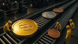 Inside the Olympic Medal Factory: From Raw Precious Metals to Gold, Silver, Bronze (Full Process)